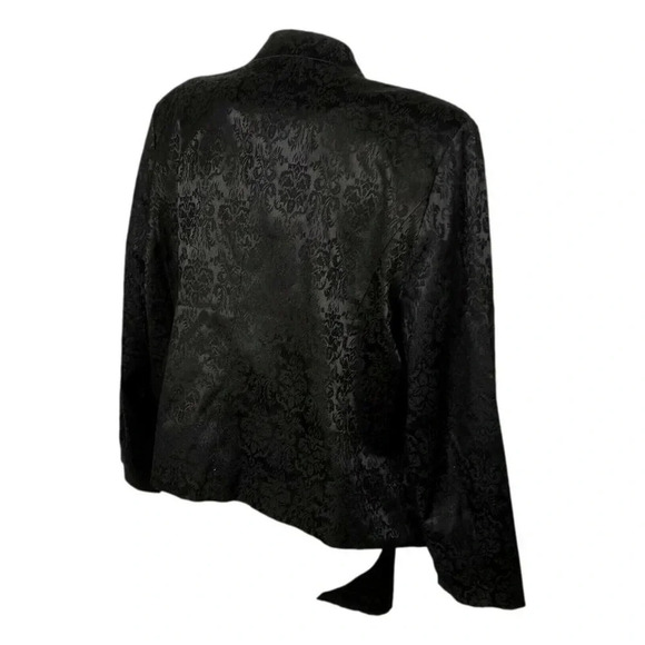 Penningtons Woman's Suit Black Jacquard Jacket Skirt Plus Size  22 New - Picture 3 of 6